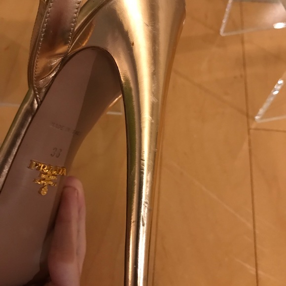Rose gold Prada Platform Sandals - Picture 6 of 6